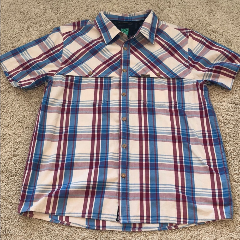 Hippy Tree Short Sleeve button down M